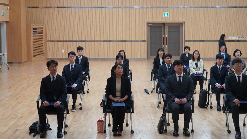 군포도시공사, 2024년 상반기 신입사원 임용식 전경